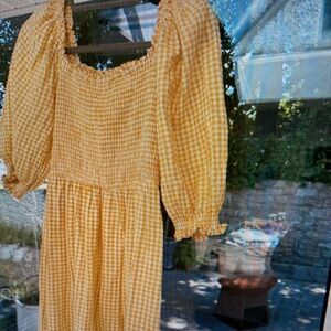 F&F Yellow Gingham Dress